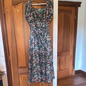 Polagram Pink and Blue Sleeveless Sundress